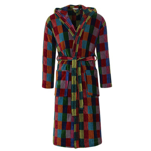 Women's Hooded Bathrobe - Patchwork