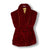 Howard Luxury Cotton Short Velvet Robe in Burgundy