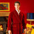 Howard Luxury Cotton Short Velvet Robe in Burgundy Main Image