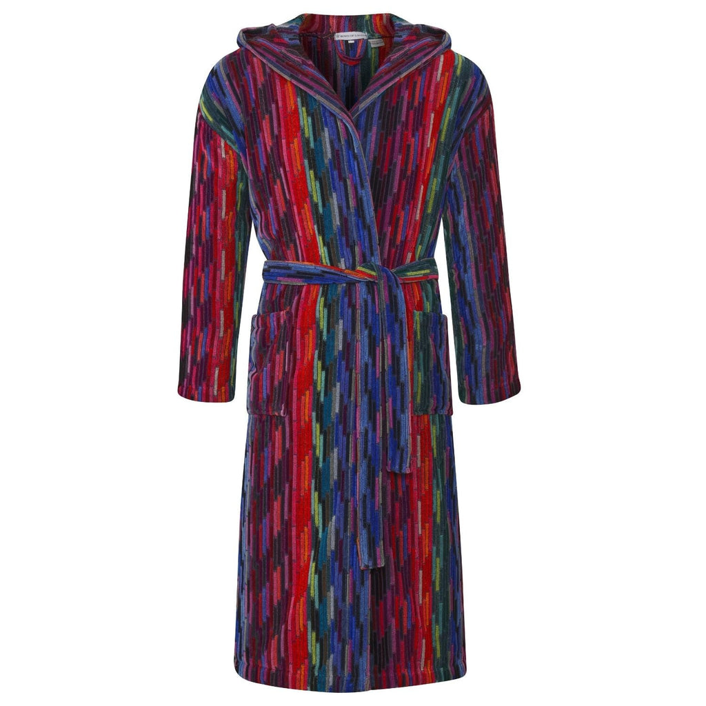 Women's Hooded Bathrobe  - Multicolor