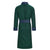 Connaught Long Velvet Smoking Jacket Robe in Green