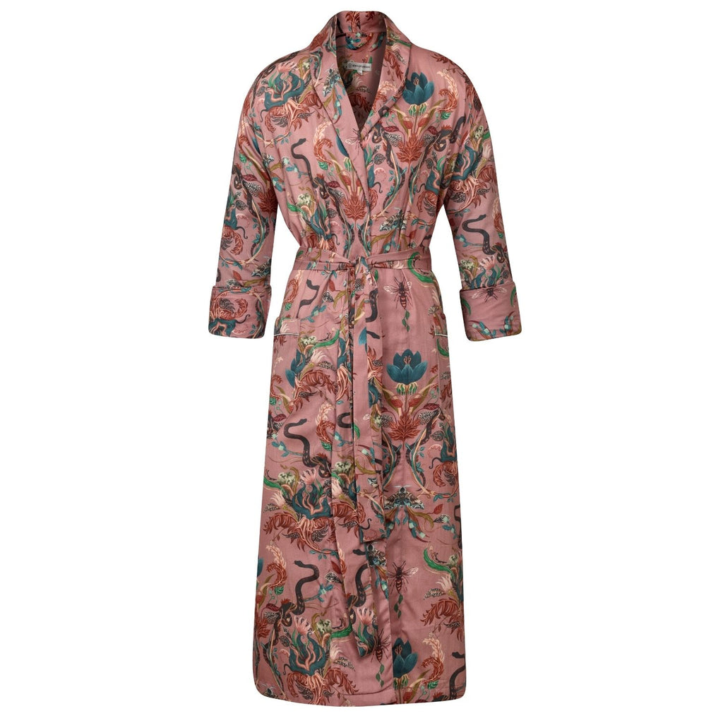 Lightweight Women's Bathrobe - Serpentine Blush