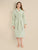 Women's Green Towelling Bathrobe - Marmara