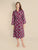 Lightweight Bathrobe  - Gatsby Paisley Wine