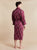 Lightweight Men's Bathrobe  - Gekko Claret