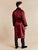 Gable Mens Long Robe - Claret