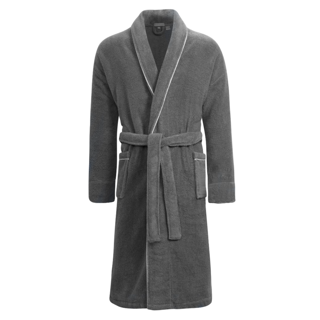 Women's Gray Towelling Bathrobe - Europa