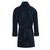 Rockefeller Luxury Cotton Short Velvet Robe in Navy