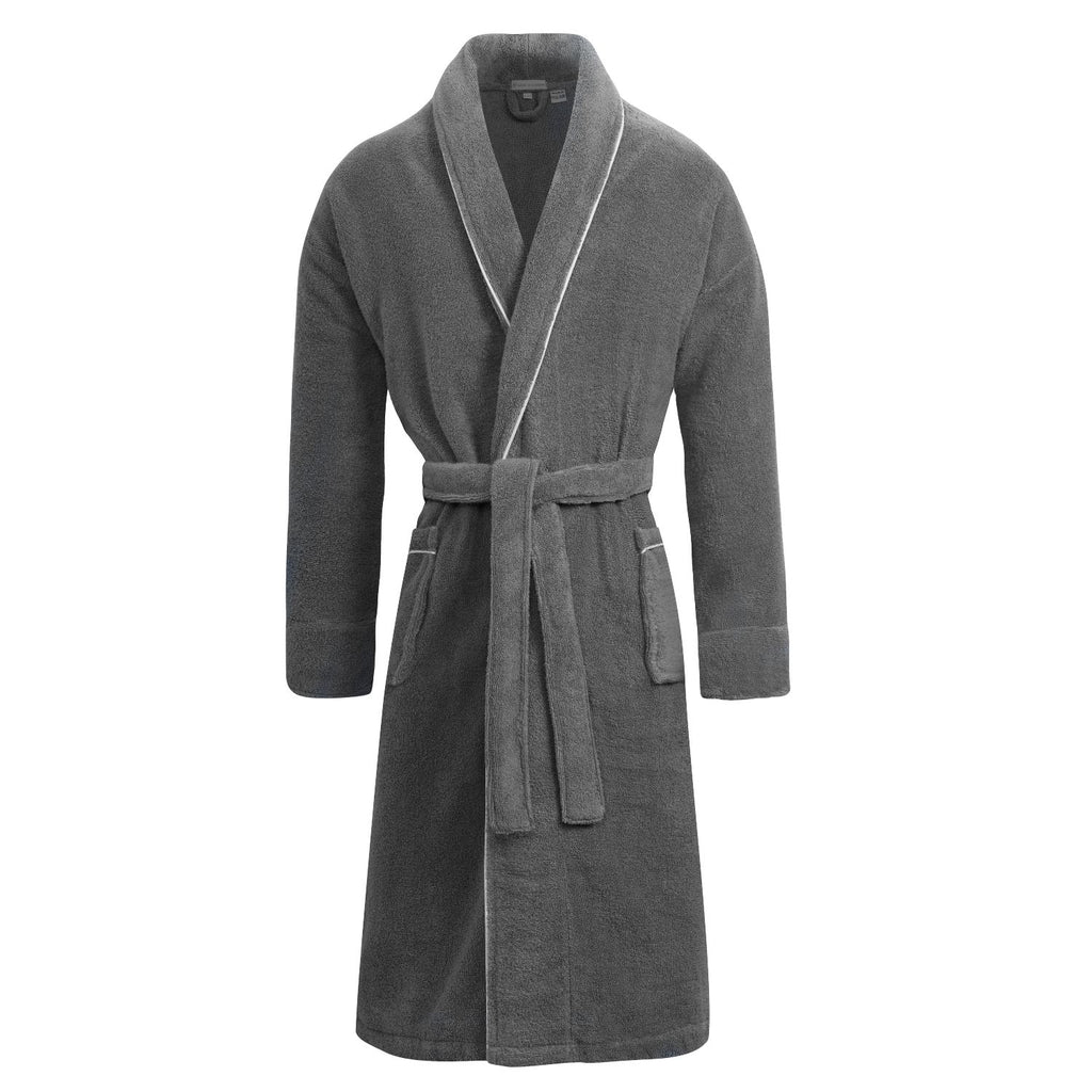 Women's Gray Towelling Bathrobe - Europa