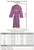 Lightweight Men's Bathrobe - Gatsby Paisley Wine