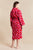 Women's Hooded Bathrobe - Pink Diamond