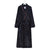 Ladies Dressing robe Navy Cotton | Bown of London