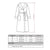 Carnegie Luxury Cotton Long Velvet Robe in Navy Size Chart