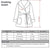 Rockefeller Luxury Cotton Short Velvet Robe in Navy Size Chart