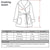 Howard Luxury Cotton Short Velvet Robe in Burgundy Size Chart